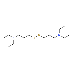 ChemSpider 2D Image | 3,3'-Disulfanediylbis(N,N-diethyl-1-propanamine) | C14H32N2S2