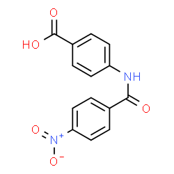 ChemSpider 2D Image | 4-[(4-Nitrobenzoyl)amino]benzoic acid | C14H10N2O5