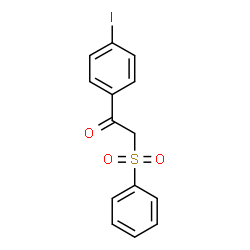 ChemSpider 2D Image | 1-(4-Iodophenyl)-2-(phenylsulfonyl)ethanone | C14H11IO3S