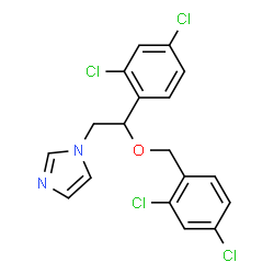 ChemSpider 2D Image | Miconazole | C18H14Cl4N2O