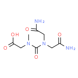 ChemSpider 2D Image | N-[Bis(2-amino-2-oxoethyl)carbamoyl]-N-methylglycine | C8H14N4O5