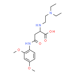 ChemSpider 2D Image | N~2~-[2-(Diethylamino)ethyl]-N-(2,4-dimethoxyphenyl)asparagine | C18H29N3O5
