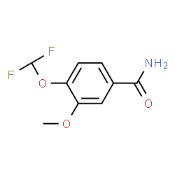 ChemSpider 2D Image | 4-(Difluoromethoxy)-3-methoxybenzamide | C9H9F2NO3