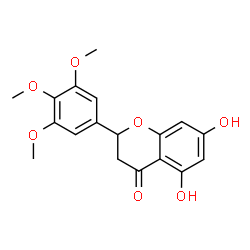 ChemSpider 2D Image | 5,7-DIHYDROXY-3',4',5'-TRIMETHOXYFLAVANONE | C18H18O7