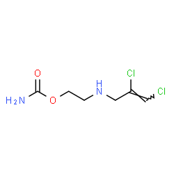 ChemSpider 2D Image | 2-{[(2Z)-2,3-Dichloro-2-propen-1-yl]amino}ethyl carbamate | C6H10Cl2N2O2