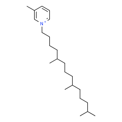 ChemSpider 2D Image | 3-Methyl-1-(5,9,13-trimethyltetradecyl)pyridinium | C23H42N