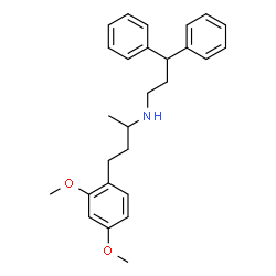 ChemSpider 2D Image | 4-(2,4-Dimethoxyphenyl)-N-(3,3-diphenylpropyl)-2-butanamine | C27H33NO2