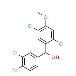 ChemSpider 2D Image | (2,5-Dichloro-4-ethoxyphenyl)(3,4-dichlorophenyl)methanol | C15H12Cl4O2