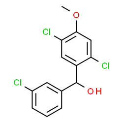 ChemSpider 2D Image | (3-Chlorophenyl)(2,5-dichloro-4-methoxyphenyl)methanol | C14H11Cl3O2