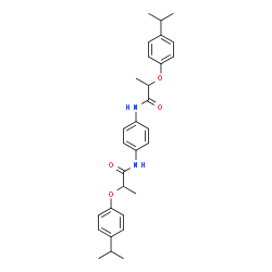 ChemSpider 2D Image | N,N'-1,4-Phenylenebis[2-(4-isopropylphenoxy)propanamide] | C30H36N2O4