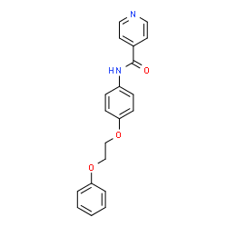 ChemSpider 2D Image | N-[4-(2-Phenoxyethoxy)phenyl]isonicotinamide | C20H18N2O3