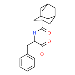 ChemSpider 2D Image | N-(Adamantan-1-ylcarbonyl)phenylalanine | C20H25NO3