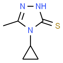 ChemSpider 2D Image | 4-cyclopropyl-5-methyl-4H-1,2,4-triazole-3-thiol | C6H9N3S