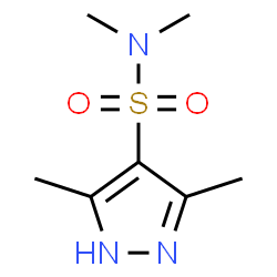 ChemSpider 2D Image | N,N,3,5-Tetramethyl-1H-pyrazole-4-sulfonamide | C7H13N3O2S