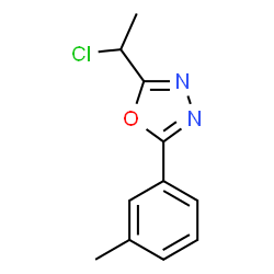 ChemSpider 2D Image | 2-(1-Chloroethyl)-5-(3-methylphenyl)-1,3,4-oxadiazole | C11H11ClN2O