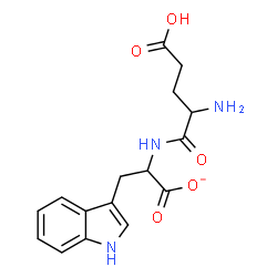 ChemSpider 2D Image | 2-(alpha-Glutamylamino)-3-(1H-indol-3-yl)propanoate | C16H18N3O5