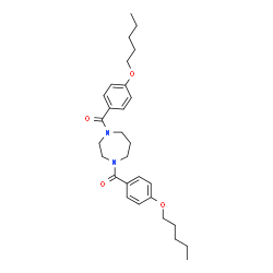 ChemSpider 2D Image | 1,4-Diazepane-1,4-diylbis{[4-(pentyloxy)phenyl]methanone} | C29H40N2O4