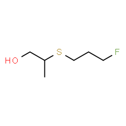 ChemSpider 2D Image | 2-[(3-Fluoropropyl)sulfanyl]-1-propanol | C6H13FOS