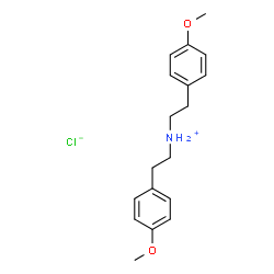 ChemSpider 2D Image | 2-(4-Methoxyphenyl)-N-[2-(4-methoxyphenyl)ethyl]ethanaminium chloride | C18H24ClNO2