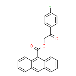 ChemSpider 2D Image | 2-(4-Chlorophenyl)-2-oxoethyl 9-anthracenecarboxylate | C23H15ClO3