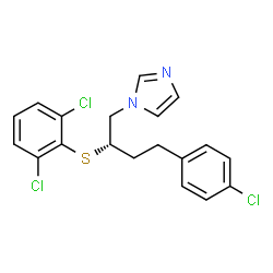 ChemSpider 2D Image | (S)-butoconazole | C19H17Cl3N2S