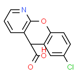 ChemSpider 2D Image | 2-(4-Chloro-2-methylphenoxy)nicotinic acid | C13H10ClNO3