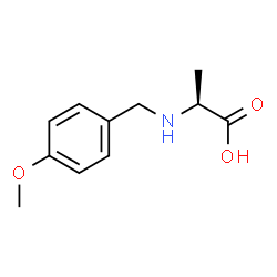 ChemSpider 2D Image | N-(4-Methoxybenzyl)-L-alanine | C11H15NO3