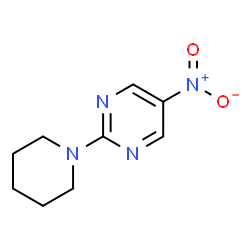 ChemSpider 2D Image | 5-Nitro-2-(1-piperidinyl)pyrimidine | C9H12N4O2