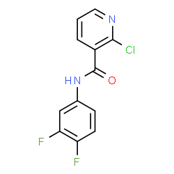 ChemSpider 2D Image | 2-Chloro-N-(3,4-difluorophenyl)nicotinamide | C12H7ClF2N2O