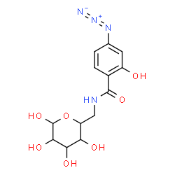 ChemSpider 2D Image | 6-[(4-Azido-2-hydroxybenzoyl)amino]-6-deoxyhexopyranose | C13H17N4O7