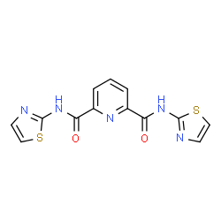 ChemSpider 2D Image | N,N'-Di(1,3-thiazol-2-yl)-2,6-pyridinedicarboxamide | C13H9N5O2S2