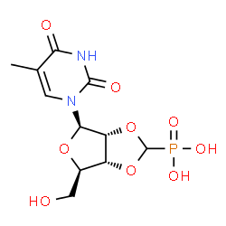 ChemSpider 2D Image | 5-Methyl-2',3'-O-(phosphonomethylene)uridine | C11H15N2O9P