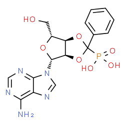 ChemSpider 2D Image | 2',3'-O-[Phenyl(phosphono)methylene]adenosine | C17H18N5O7P