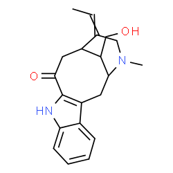 ChemSpider 2D Image | 17-Hydroxyvobasan-3-one | C20H24N2O2