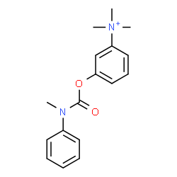 ChemSpider 2D Image | N,N,N-Trimethyl-3-{[methyl(phenyl)carbamoyl]oxy}anilinium | C17H21N2O2