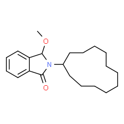 ChemSpider 2D Image | 2-Cyclododecyl-3-methoxy-1-isoindolinone | C21H31NO2