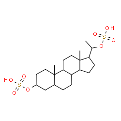 ChemSpider 2D Image | Pregnane-3,20-diyl bis(hydrogen sulfate) | C21H36O8S2