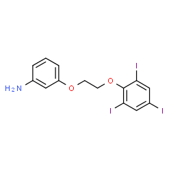 ChemSpider 2D Image | 3-[2-(2,4,6-Triiodophenoxy)ethoxy]aniline | C14H12I3NO2