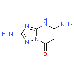 ChemSpider 2D Image | 2,5-Diamino[1,2,4]triazolo[1,5-a]pyrimidin-7(4H)-one | C5H6N6O