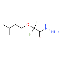 ChemSpider 2D Image | 2,2-Difluoro-2-(3-methylbutoxy)acetohydrazide | C7H14F2N2O2