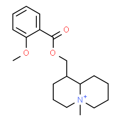 ChemSpider 2D Image | 1-{[(2-Methoxybenzoyl)oxy]methyl}-5-methyloctahydro-2H-quinolizinium | C19H28NO3