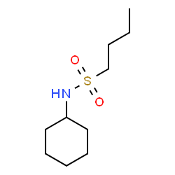ChemSpider 2D Image | N-Cyclohexyl-1-butanesulfonamide | C10H21NO2S