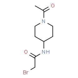 ChemSpider 2D Image | N-(1-Acetyl-4-piperidinyl)-2-bromoacetamide | C9H15BrN2O2