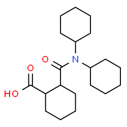 ChemSpider 2D Image | 2-(Dicyclohexylcarbamoyl)cyclohexanecarboxylic acid | C20H33NO3