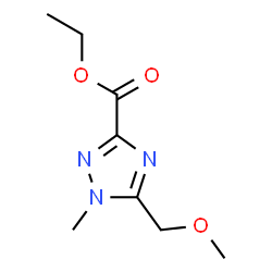 ChemSpider 2D Image | Ethyl 5-(methoxymethyl)-1-methyl-1H-1,2,4-triazole-3-carboxylate | C8H13N3O3