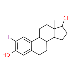 ChemSpider 2D Image | 2-Iodoestra-1(10),2,4-triene-3,17-diol | C18H23IO2