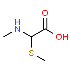 ChemSpider 2D Image | (Methylamino)(methylsulfanyl)acetic acid | C4H9NO2S