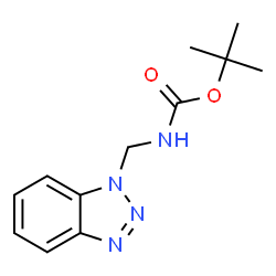ChemSpider 2D Image | tert-Butyl (1H-benzotriazol-1-ylmethyl)carbamate | C12H16N4O2
