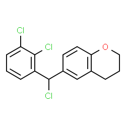 ChemSpider 2D Image | 6-[Chloro(2,3-dichlorophenyl)methyl]chromane | C16H13Cl3O