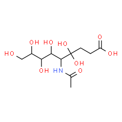 ChemSpider 2D Image | 5-Acetamido-4,4,6,7,8,9-hexahydroxynonanoic acid | C11H21NO9